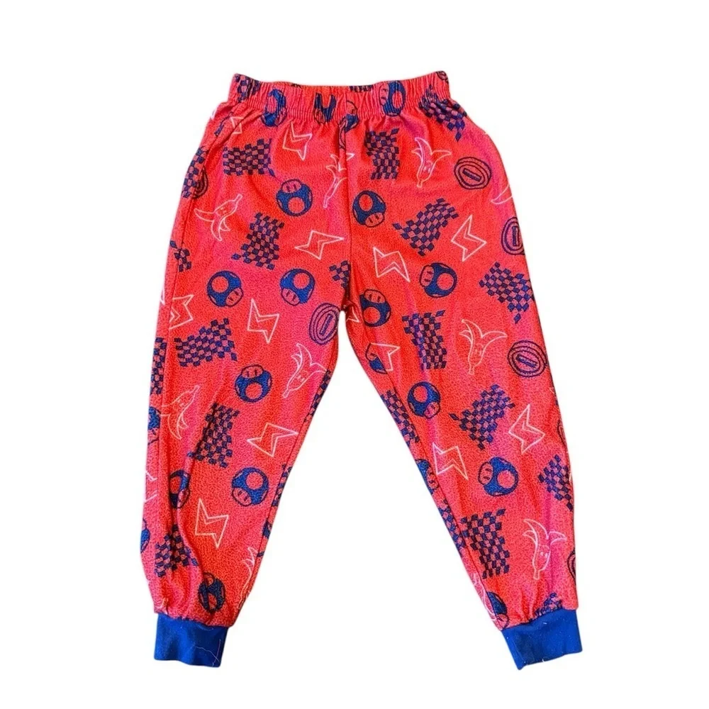 Mario Kart Kids Pajamas - Red and Blue